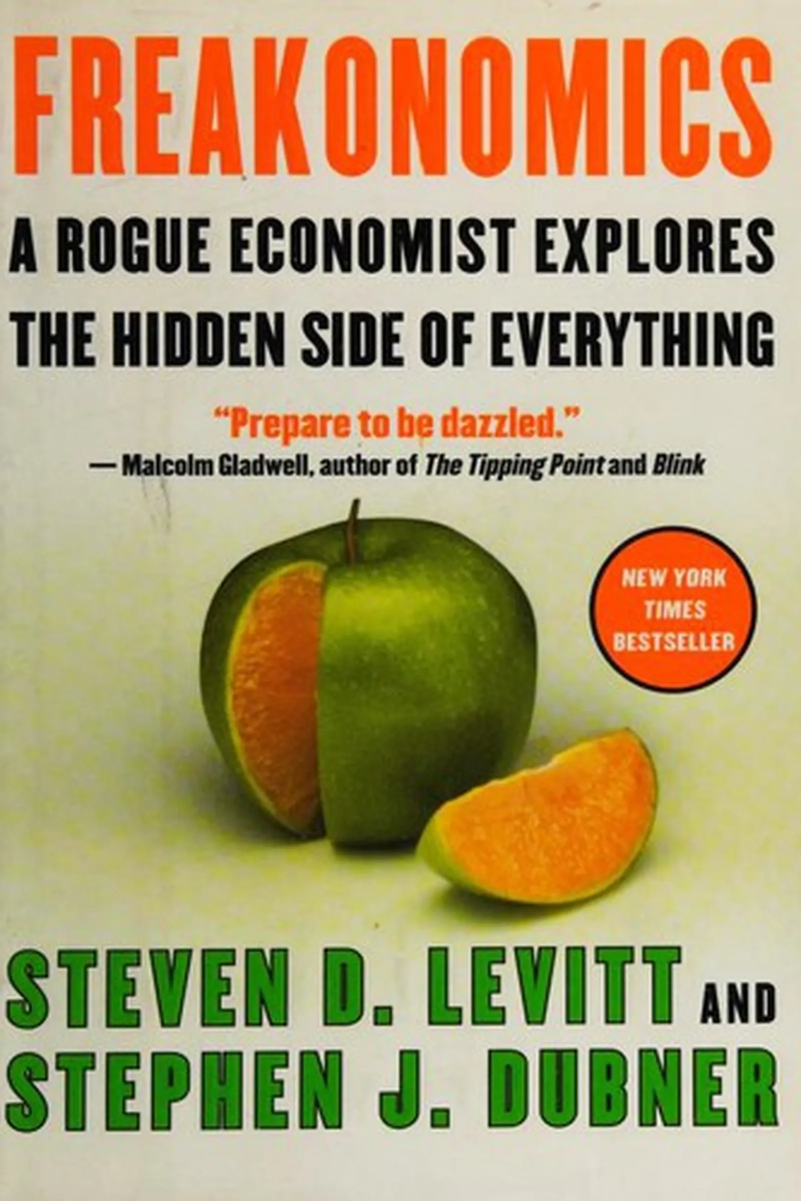 Book cover: Freakonomics by Levitt & Dubner (2005)