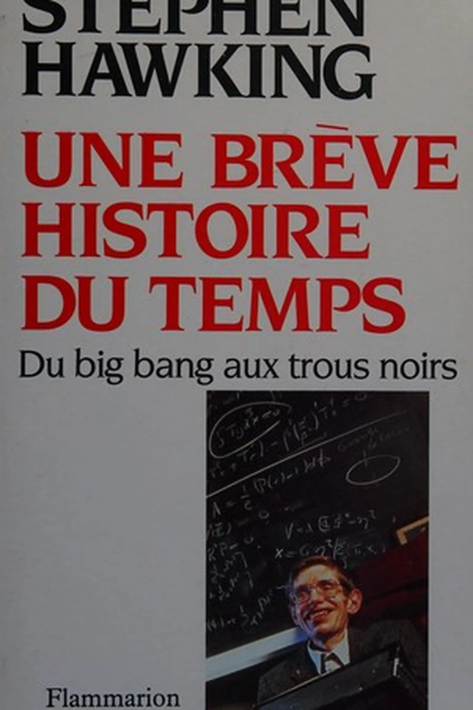 Book cover: A Brief History of Time by Stephen Hawking (1988)