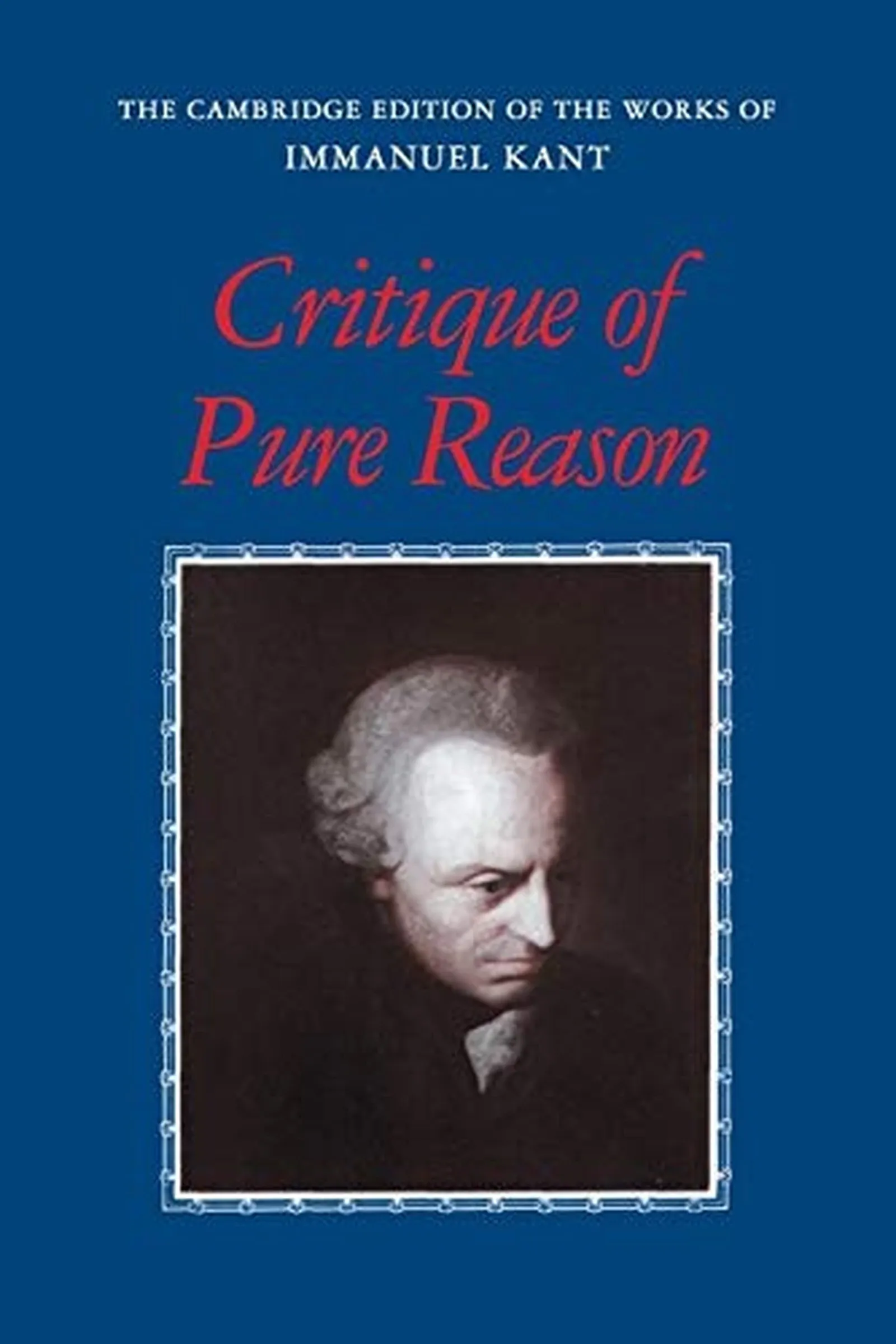 Book cover: Critique of Pure Reason by Immanuel Kant (1781)