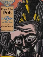Book cover: The Raven and Other Poems by Edgar Allan Poe (1845)