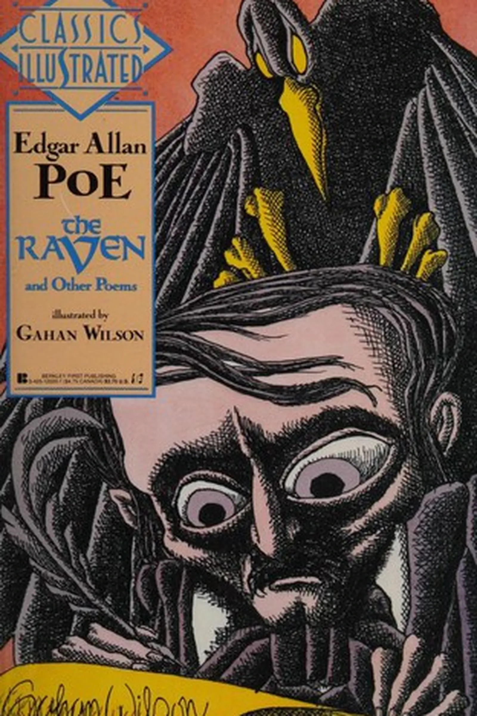 Book cover: The Raven and Other Poems by Edgar Allan Poe (1845)