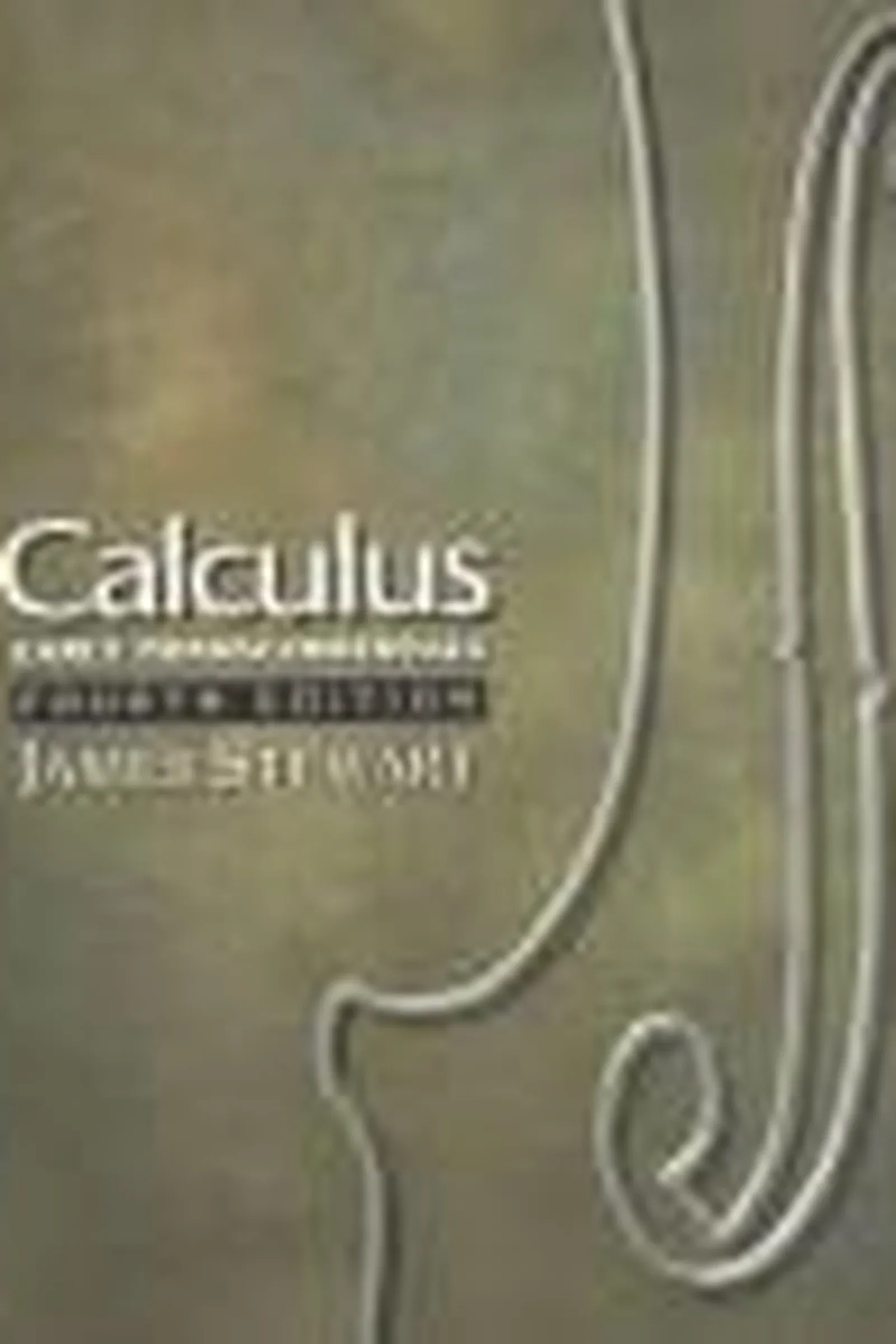 Book cover: Calculus by James Stewart (1987)